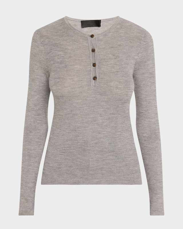 Klarise Henley Wool Sweat